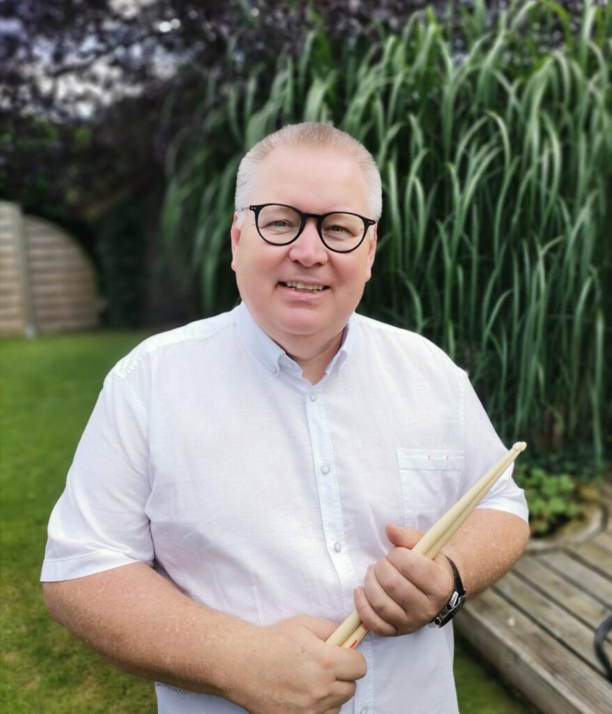 Heinz Rohlfs als Dirigent der Spielleute BSV Uelsen